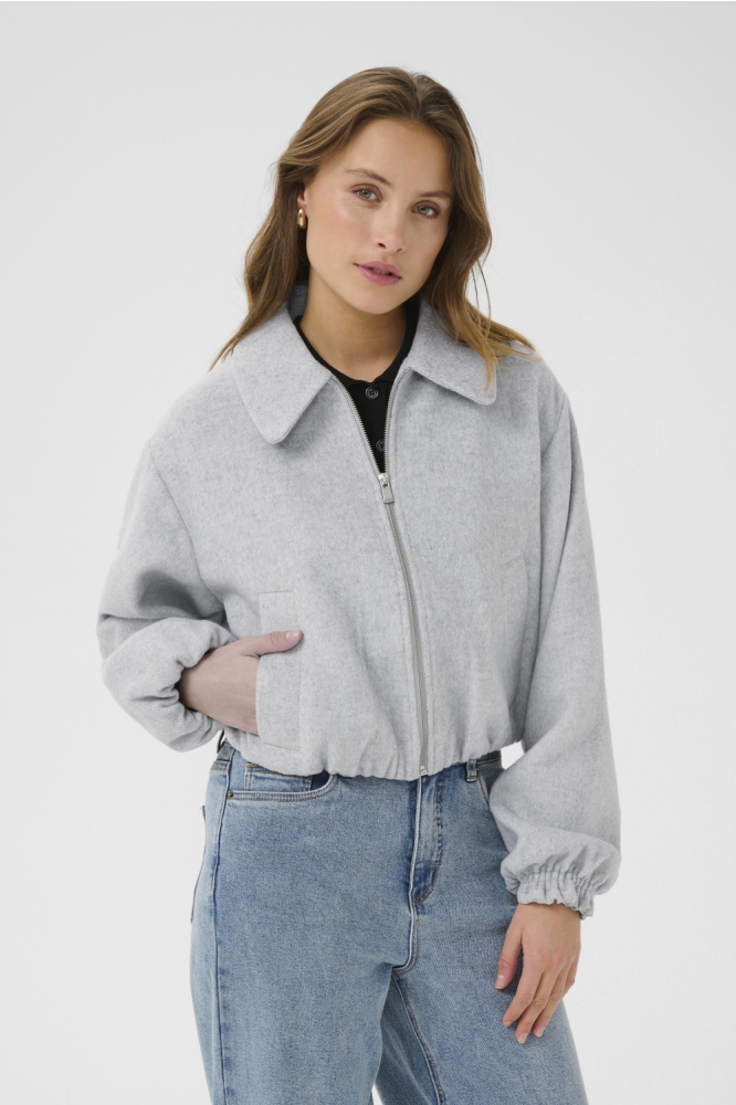 KALUDOVIKA JACKET 10510197 100126 Light Grey Melange